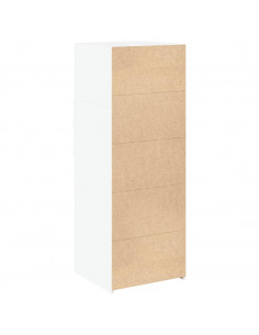 Credenza Bianca 45x42,5x124 cm in Legno Multistrato