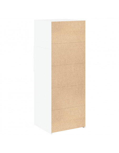 Credenza Bianca 45x42,5x124 cm in Legno Multistrato