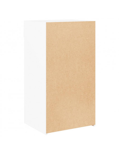 Credenza Bianca 50x42,5x93 cm in Legno Multistrato