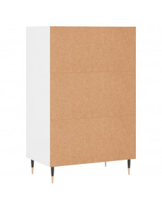 Credenza Bianca 57x35x90 cm in Legno Multistrato