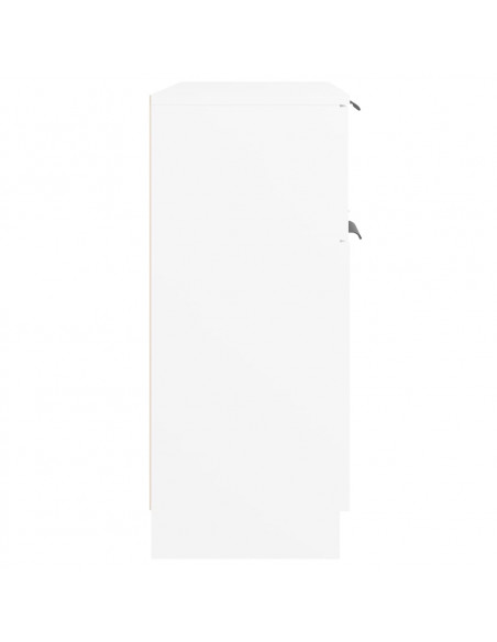 Credenza Bianca 60x30x70 cm in Legno Multistrato