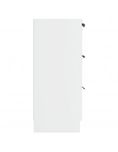 Credenza Bianca 60x30x70 cm in Legno Multistrato