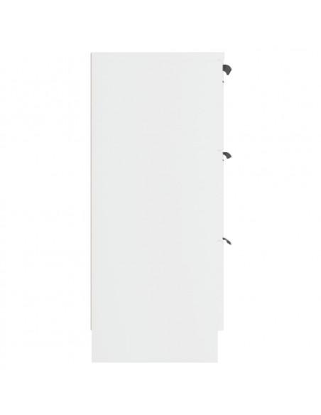 Credenza Bianca 60x30x70 cm in Legno Multistrato