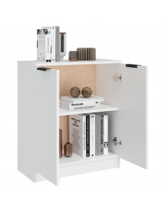 Credenza Bianca 60x30x70 cm in Legno Multistrato