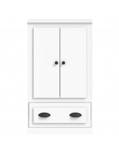Credenza Bianca 60x35,5x103,5 cm in Legno Multistrato