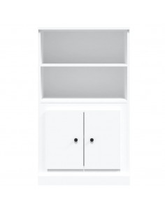 Credenza Bianca 60x35,5x103,5 cm in Legno Multistrato