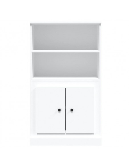 Credenza Bianca 60x35,5x103,5 cm in Legno Multistrato