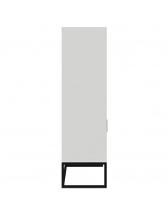 Credenza Bianca 60x35x125 cm in Legno Multistrato