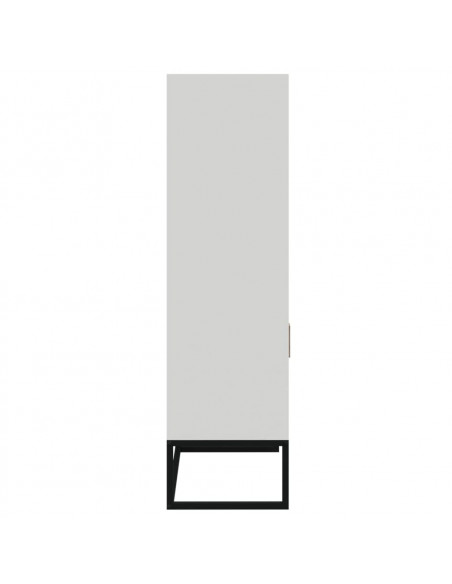 Credenza Bianca 60x35x125 cm in Legno Multistrato