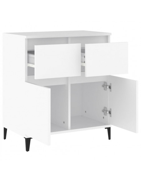 Credenza Bianca 60x35x70 cm in Legno Multistrato