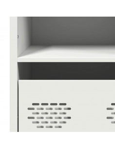 Credenza Bianca 68x39x103,5 cm in Acciaio