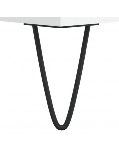 Credenza Bianca 69,5x34x180 cm in Legno Multistrato