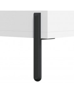 Credenza Bianca 69,5x34x180 cm in Legno Multistrato