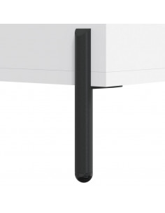 Credenza Bianca 69,5x34x180 cm in Legno Multistrato