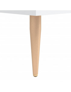 Credenza Bianca 69,5x34x180 cm in Legno Multistrato