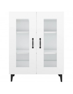 Credenza Bianca 69,5x34x90 cm in Legno Multistrato