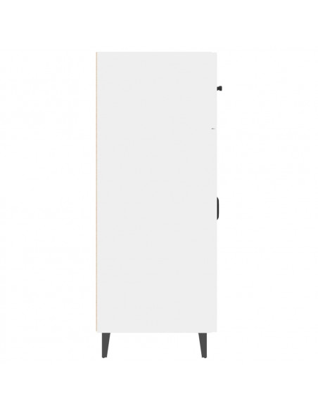 Credenza Bianca 69,5x34x90 cm in Legno Multistrato