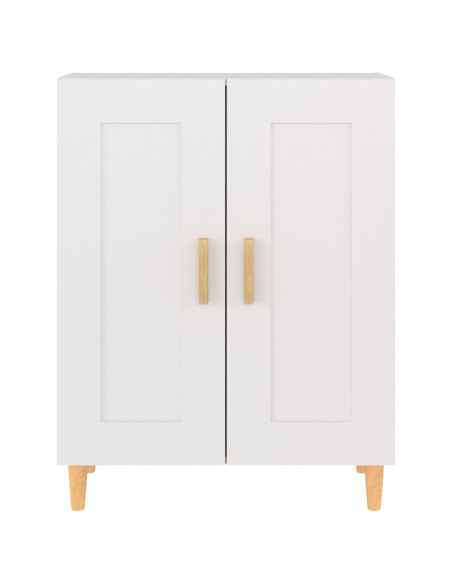 Credenza Bianca 69,5x34x90 cm in Legno Multistrato