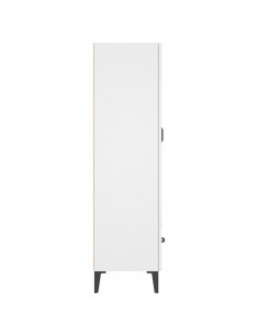 Credenza Bianca 70x31x115 cm in Legno Ingegnerizzato