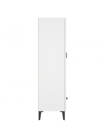 Credenza Bianca 70x31x115 cm in Legno Ingegnerizzato