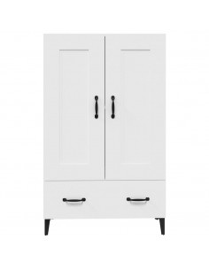 Credenza Bianca 70x31x115 cm in Legno Ingegnerizzato