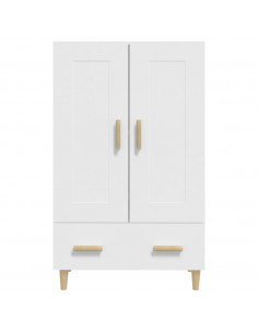 Credenza Bianca 70x31x115 cm in Legno Ingegnerizzato