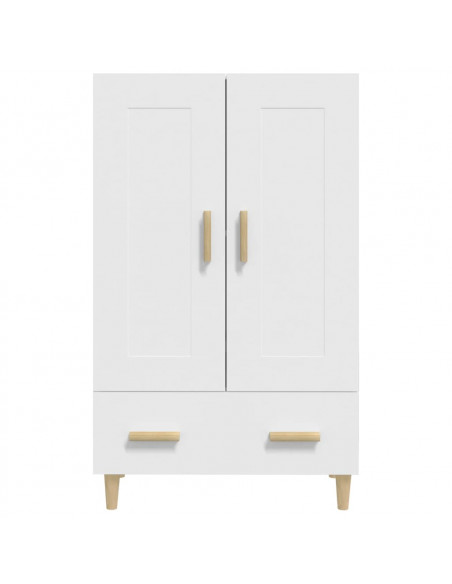 Credenza Bianca 70x31x115 cm in Legno Ingegnerizzato