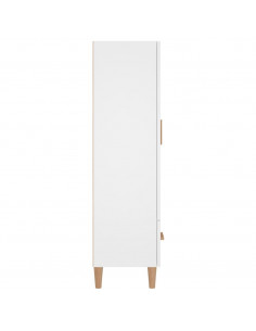 Credenza Bianca 70x31x115 cm in Legno Multistrato