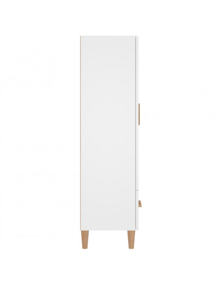 Credenza Bianca 70x31x115 cm in Legno Multistrato