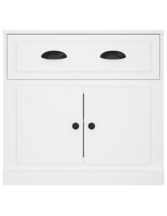 Credenza Bianca 70x35,5x67,5 cm in Legno Multistrato