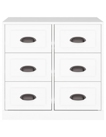 Credenza Bianca 70x35,5x67,5 cm in Legno Multistrato