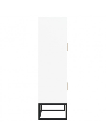 Credenza Bianca 70x35x125 cm in Legno Multistrato