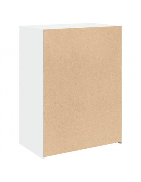 Credenza Bianca 70x41x93 cm in Legno Multistrato