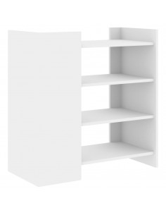 Credenza Bianca 73,5x35x75 cm in Legno Multistrato