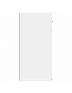 Credenza Bianca 79x38x80 cm in Legno Multistrato