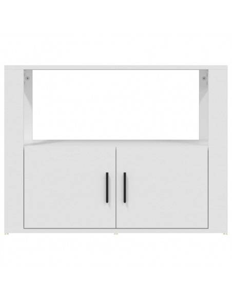 Credenza Bianca 80x30x60 cm in Legno Multistrato