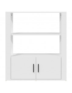 Credenza Bianca 80x30x90 cm in Legno Multistrato