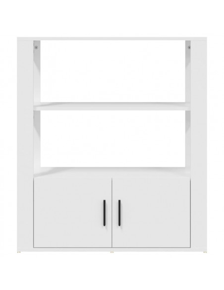 Credenza Bianca 80x30x90 cm in Legno Multistrato