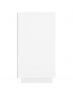 Credenza Bianca 80x34x75 cm in Legno Multistrato