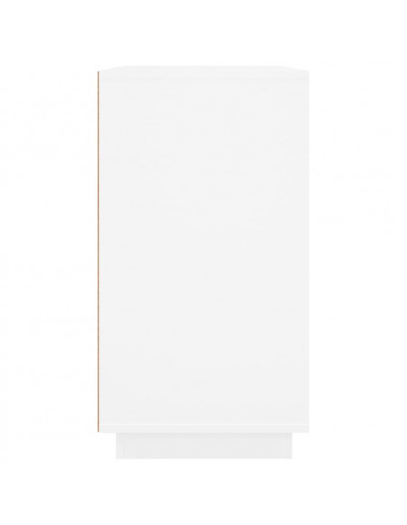 Credenza Bianca 80x34x75 cm in Legno Multistrato