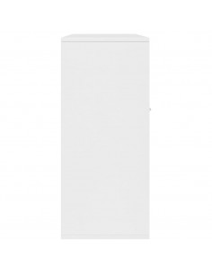 Credenza Bianca 88x30x70 cm in Legno Multistrato