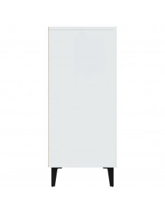 Credenza Bianca 90x34x80 cm in Legno Multistrato