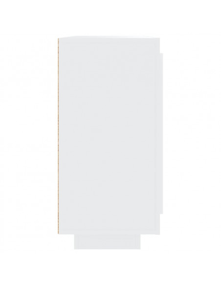 Credenza Bianca 92x35x75 cm in Legno Multistrato