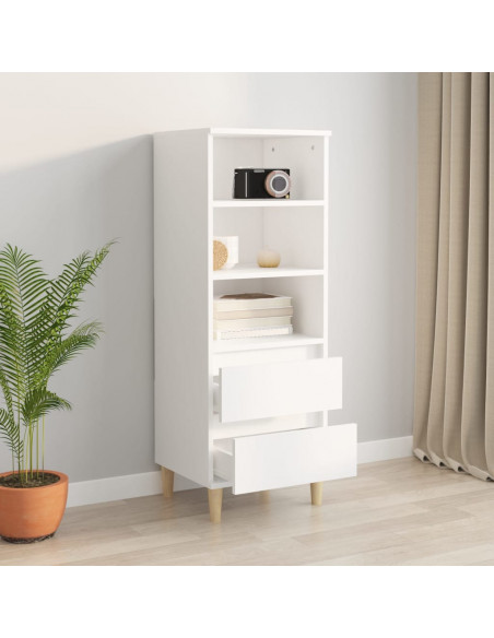 Credenza Bianco 40x36x110 cm in Legno Multistrato
