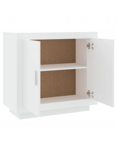 Credenza Bianco 80x40x75 cm in Legno Compensato