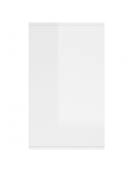 Credenza Bianco Lucido 135x41x75 cm in Truciolato