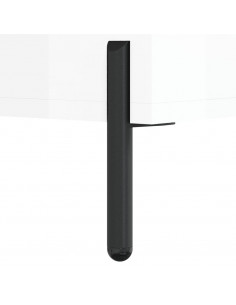 Credenza Bianco Lucido 34,5x34x90 cm in Legno Multistrato