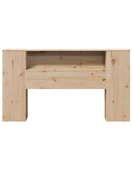 Testiera con Ripiani 160 cm in Legno Massello di Pino