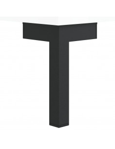 Credenza Bianco Lucido 69,5x31x115 cm in Legno Multistrato