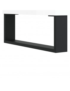 Credenza Bianco Lucido 69,5x31x115 cm in Legno Multistrato